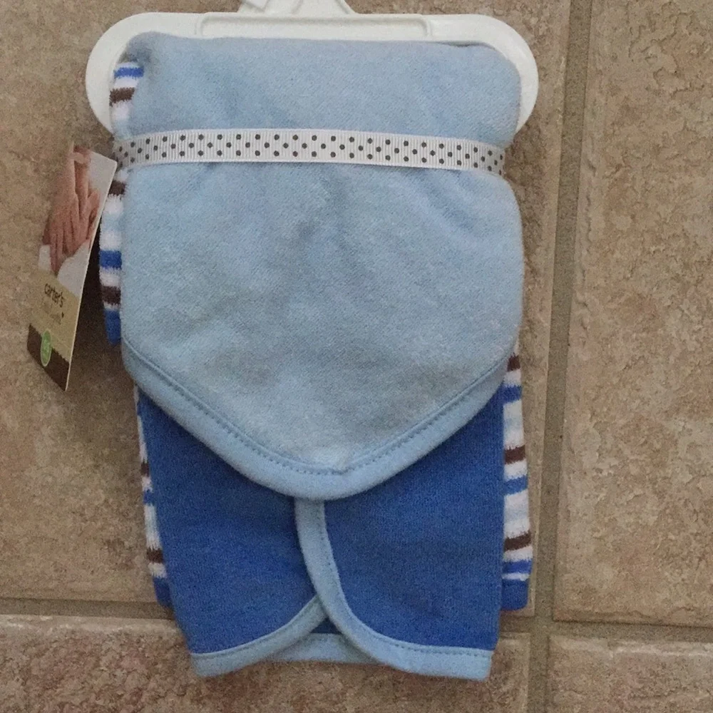 Carter's Dog Hooded Bath Towel and Washcloths